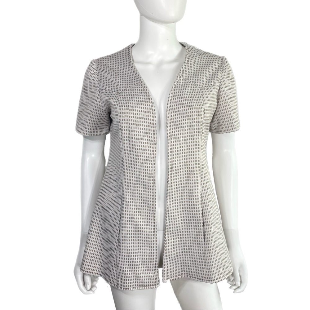 Women’s Vintage Handmade Short Sleeve Open Front Jacket